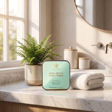 Wellthlab Hair, Skin and Nails Strips morning routine