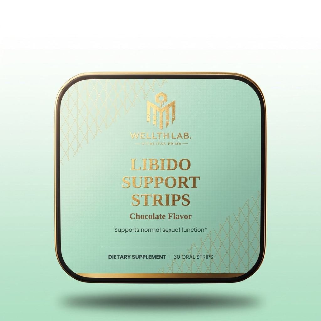 Wellthlab Libido Support Strips tin — front