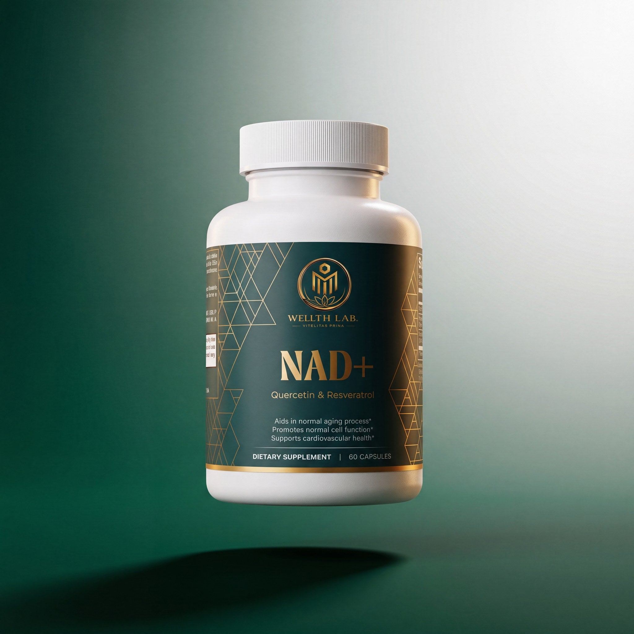 Wellthlab NAD+ supplement bottle — front