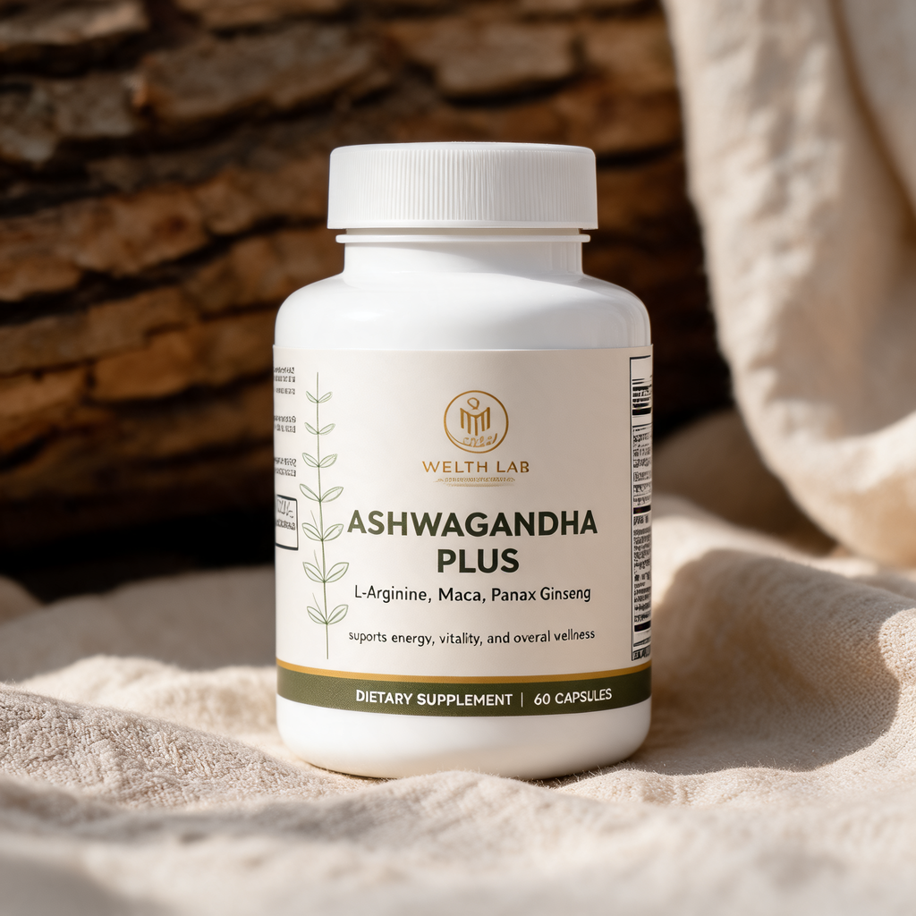 Wellth Lab Ashwagandha Plus bottle