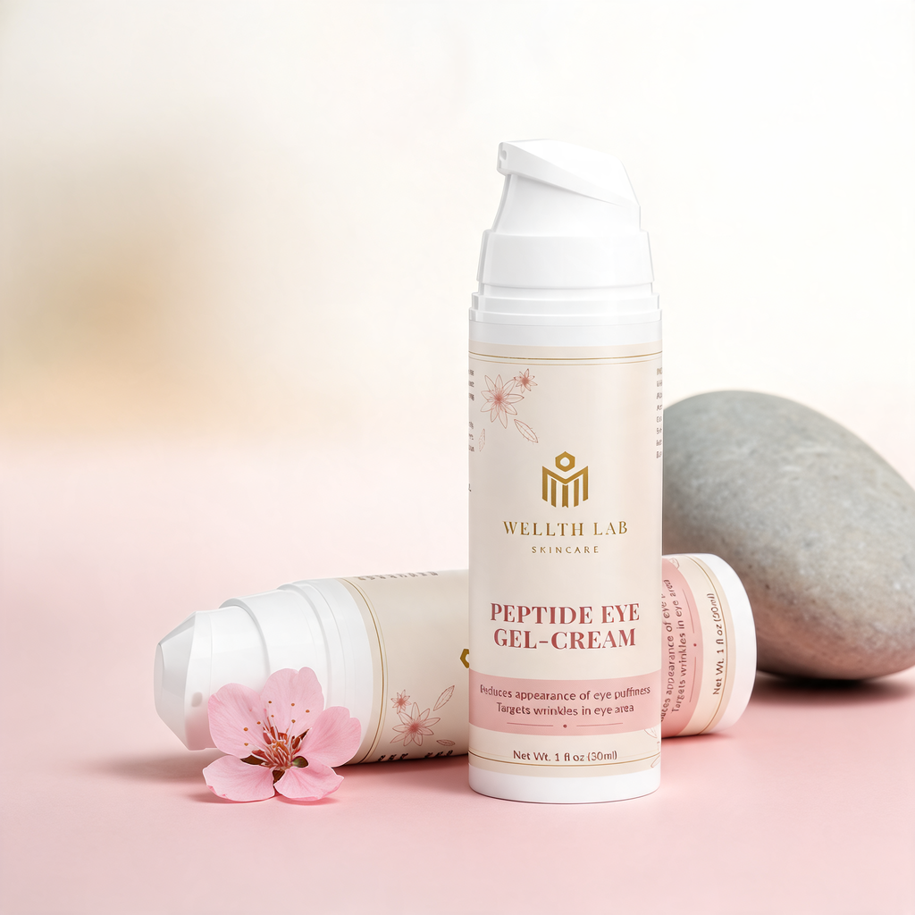 Wellth Lab Peptide Eye Gel-Cream jar