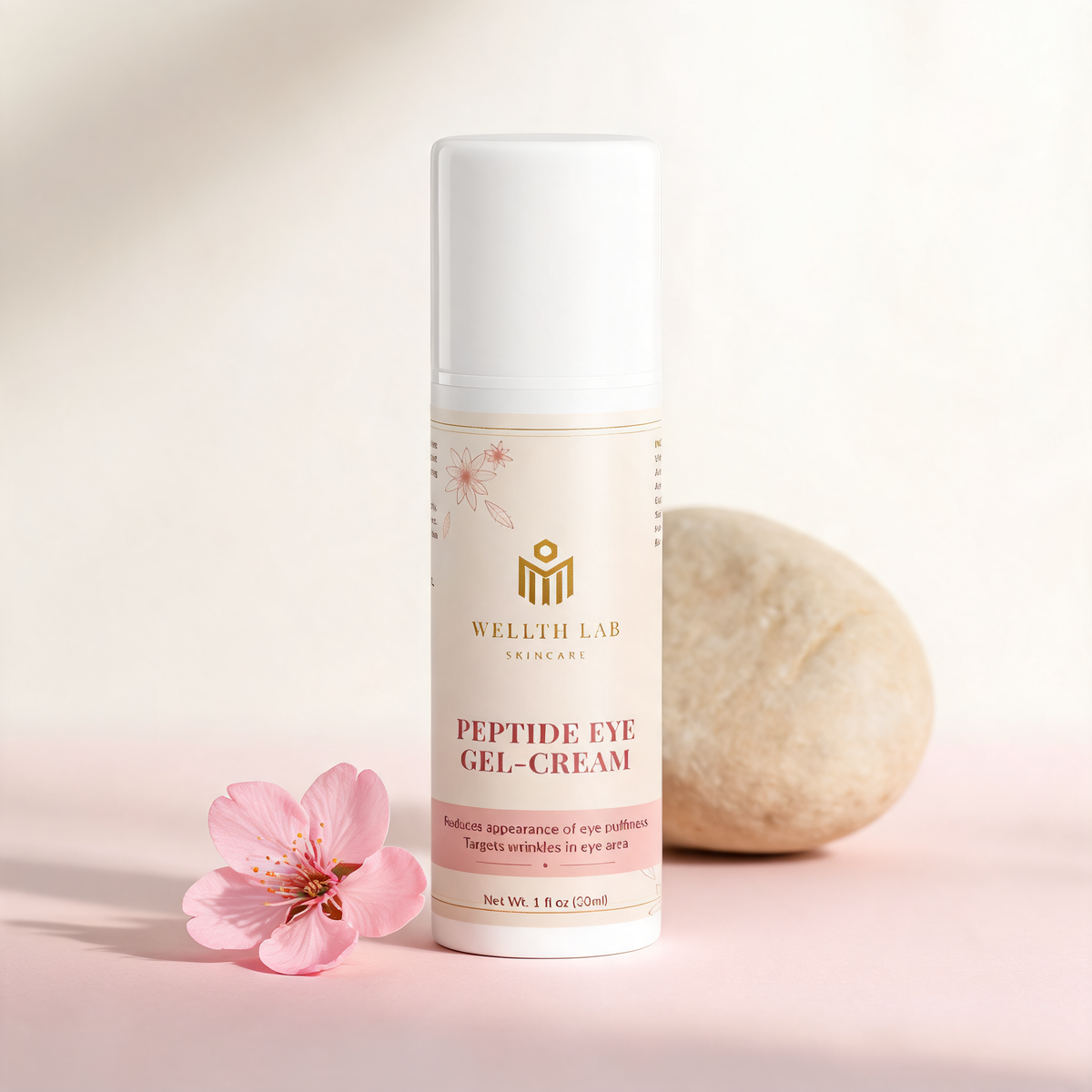 Wellth Lab Peptide Eye Gel-Cream lifestyle detail
