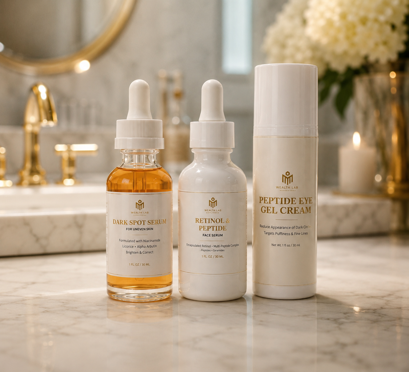 Glow Stack — Dark Spot Serum, Retinol Serum & Eye Gel-Cream