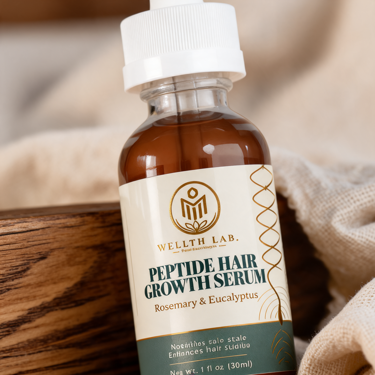 Wellth Lab Peptide Hair Growth Serum bottle
