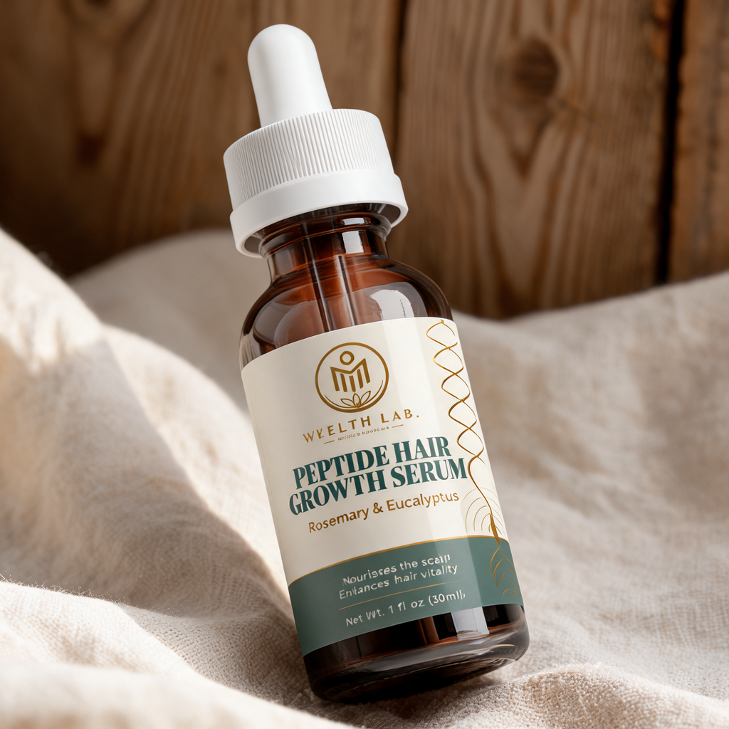 Wellth Lab Peptide Hair Growth Serum lifestyle detail