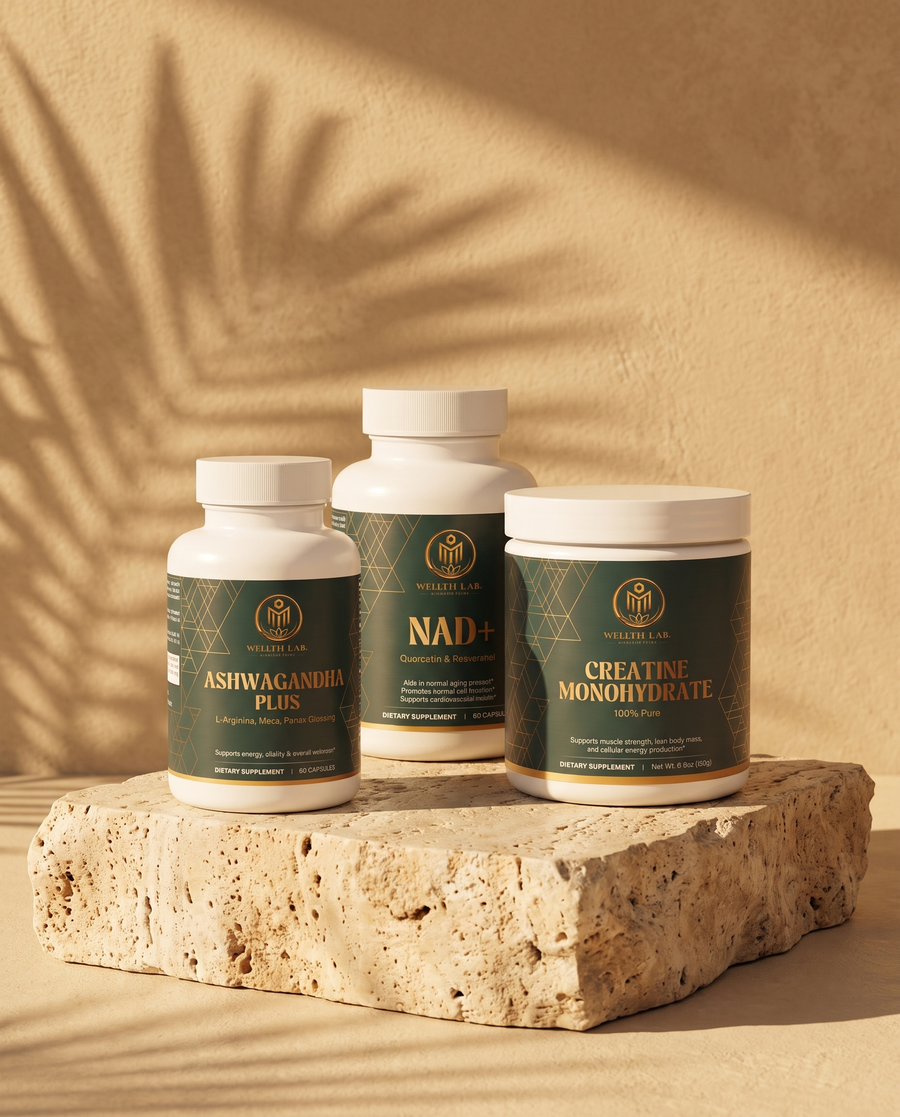 Foundation Stack — NAD+, Ashwagandha Plus & Creatine