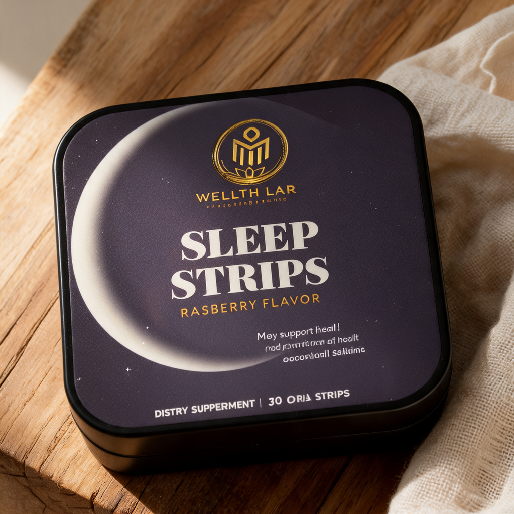 Wellth Lab Sleep Strips lifestyle detail